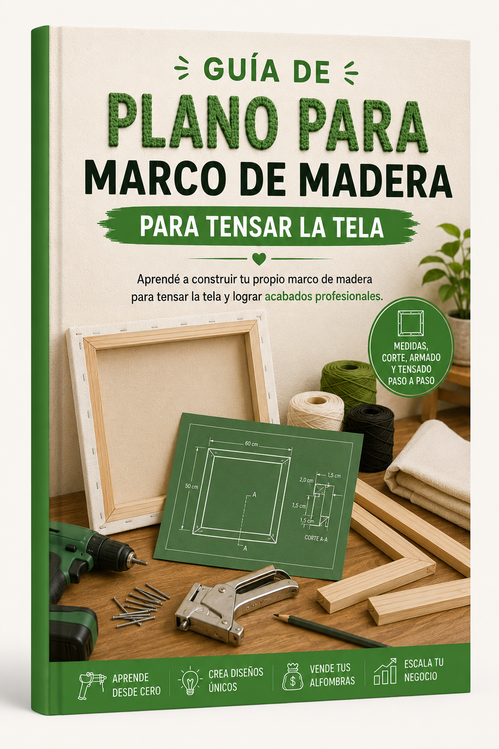 Tufting PRO - Plano para Marco de Madera