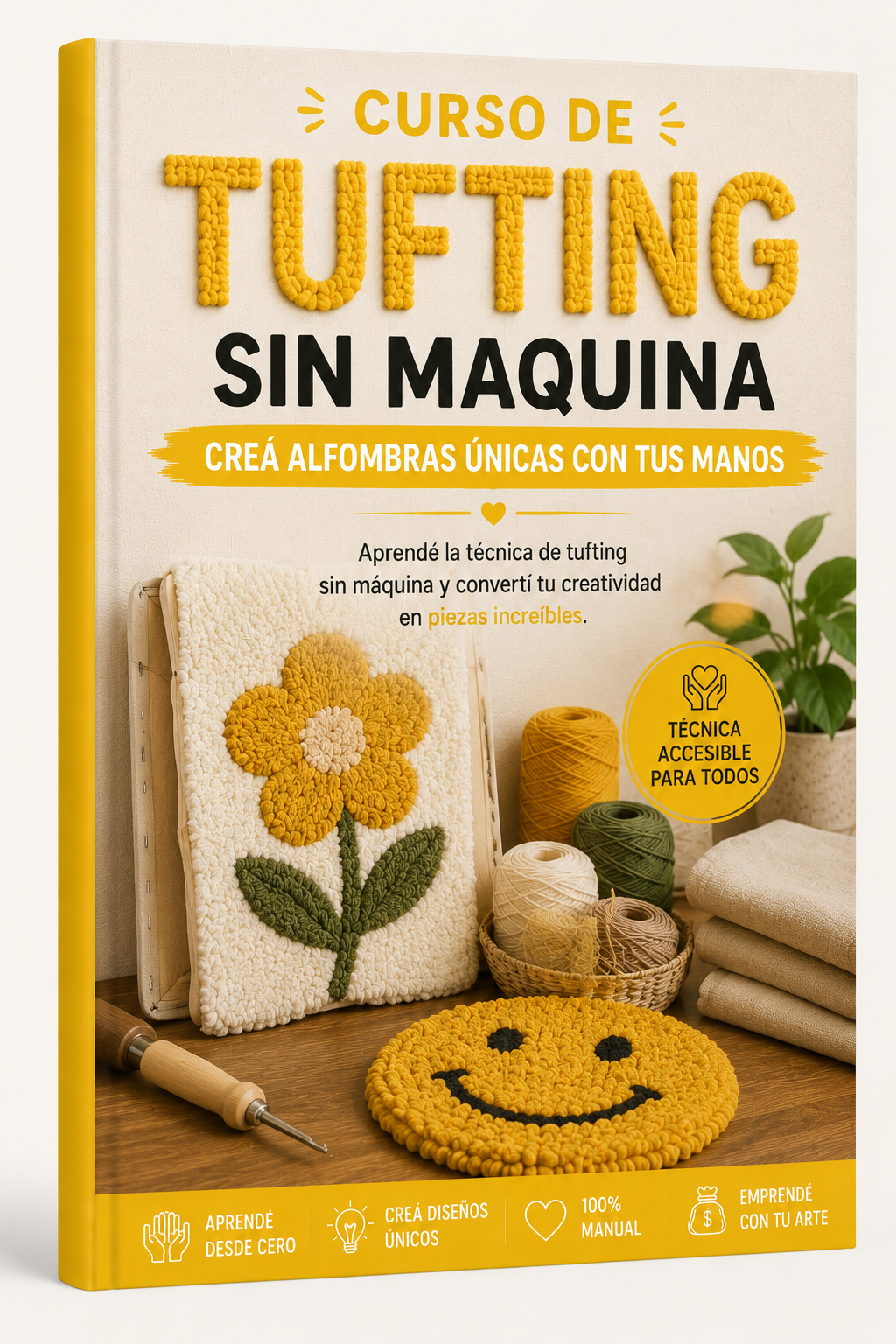 Tufting PRO - Curso de Tufting SIN Maquina